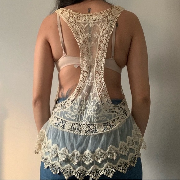 π Lace boho style cream colour Parisian Collection size SM π - Picture 2 of 8